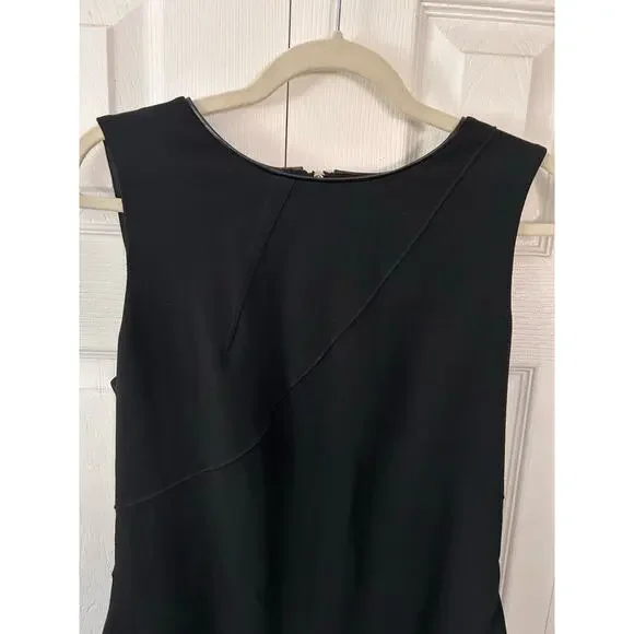 WHBM White House Black Market Black Sheath Dress Size 10 - Picture 4 of 10